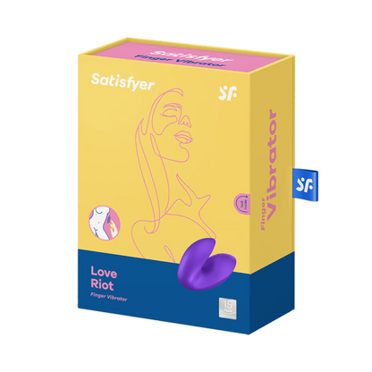 Satisfyer Love Riot Finger Vibrator Stimulator - Purple