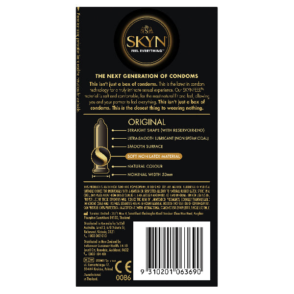 Lifestyles Hc Skyn Original 10 PK Soft Non Latex Condoms