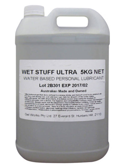 Wet Stuff Ultra Waterbased Personal Lubricant - Bottle (5kg)