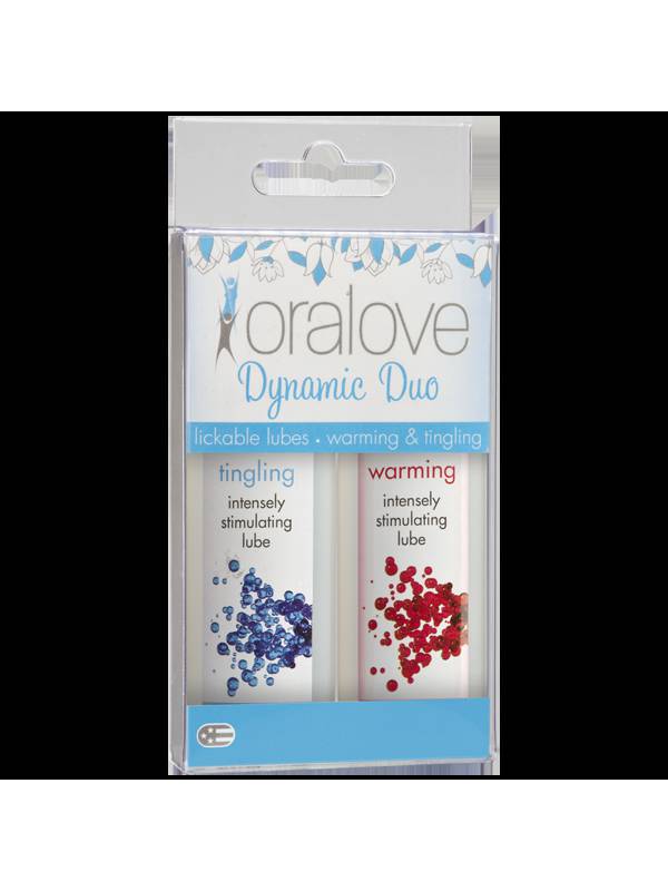 Oralove Dynamic Duo Lickable Lubes - Warming & Tingling
