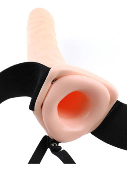 Fetish Fantasy Series 8'' Vibrating Hollow Strap-On