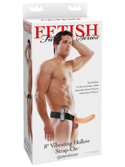 Fetish Fantasy Series 8'' Vibrating Hollow Strap-On