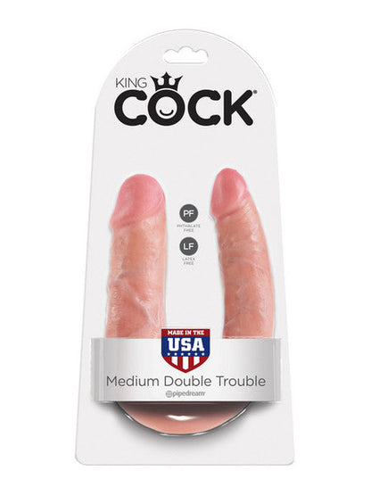 King Cock Double Trouble Flesh Dildo