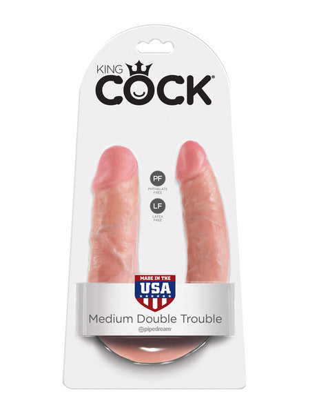 King Cock Double Trouble Flesh Dildo