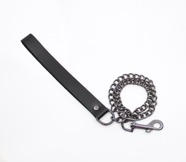 Lea048 Leather & Chain Lead