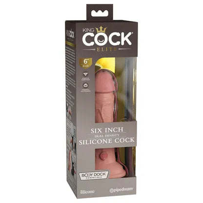 King Cock Elite 6'' Dual Density Cock - Flesh 15.2 cm Dong