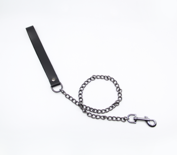 Lea048 Leather & Chain Lead