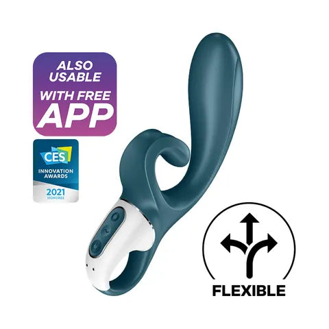 Satisfyer Hug Me Rabbit Vibe App Control - Turquoise