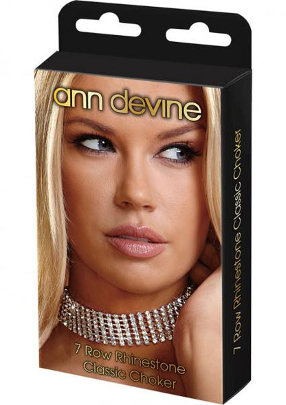 Ann Devine 7 Row Rhinestone Clasic Choker