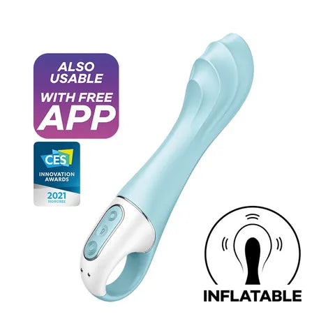 Satisfyer Air Pump Vibrator 5 App Control - Blue