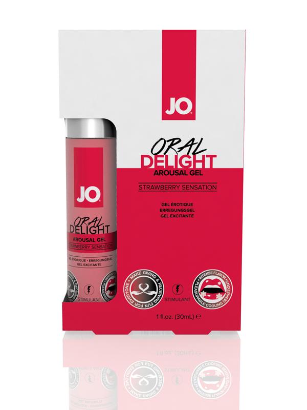 JO Oral Delight Strawberry Arousal Gel 1oz