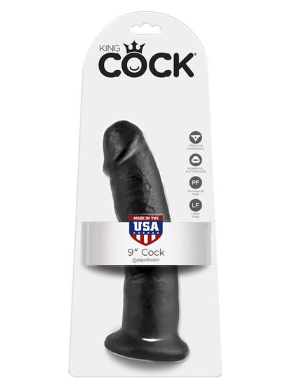 King Cock 9'' Cock - Black 22.9 cm (9'') Dong