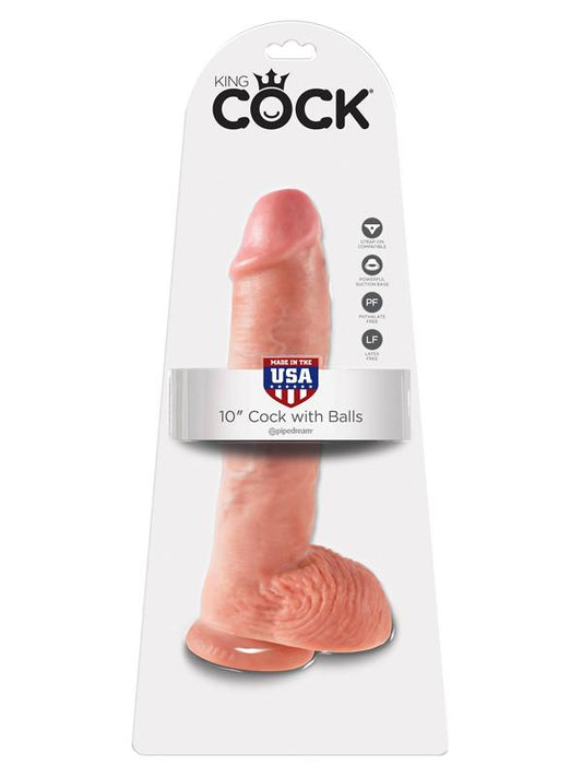 King Cock 10'' Cock With Balls