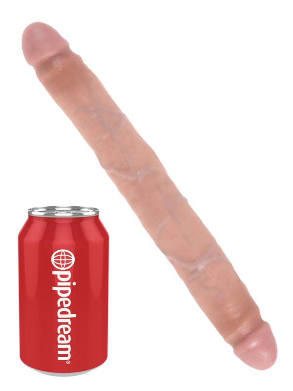 King Cock 12'' Slim Double Dildo