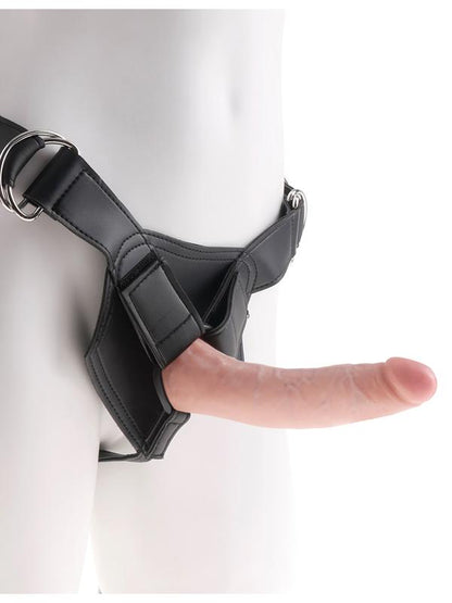 King Cock Strap-on Harness with 7 inches Cock Flesh Dildo