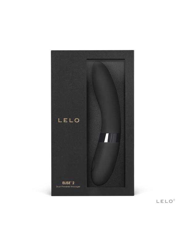 Lelo Elise 2 Powerful Vibrations Vibrator Personal Massager Stronger Stimulation - Black