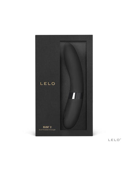 Lelo Elise 2 Powerful Vibrations Vibrator Personal Massager Stronger Stimulation - Black
