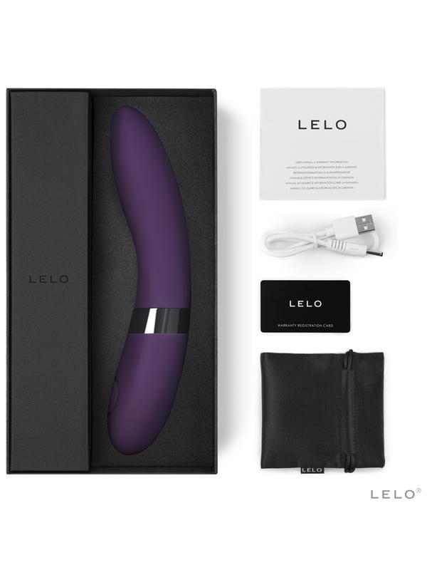 Lelo Elise 2 Powerful Vibrations Vibrator Personal Massager Stronger Stimulation - Plum