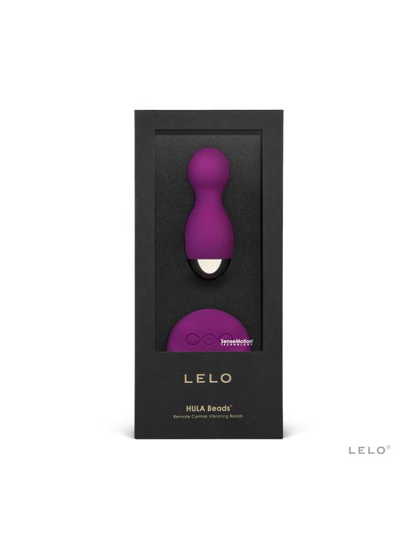 Lelo Hula Beads Vibrator Remote Controlled 8 Stimulation Modes 100% Rechargeable - Deep Rose