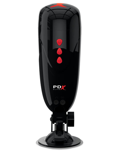 Pipedream Extreme Toyz Elite Dirty Talk Starter Stroker - Flesh Vibrating Vagina Masturbator with Suction Cup & Sound Effects