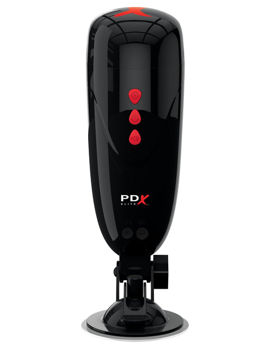 Pipedream Extreme Toyz Elite Dirty Talk Starter Stroker - Flesh Vibrating Vagina Masturbator with Suction Cup & Sound Effects