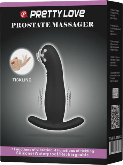 Pretty Love Vibrating Rechargeable Prostate Massager (Black)