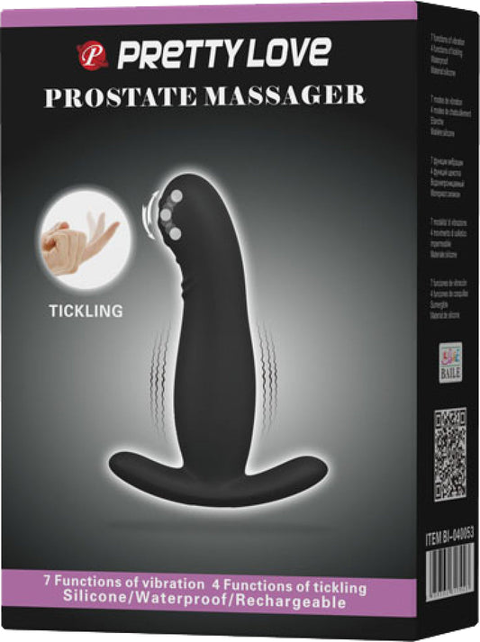 Pretty Love Vibrating Rechargeable Prostate Massager (Black)