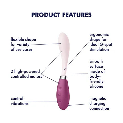 Satisfyer G-Spot Flex 3 Vibrator - Grey