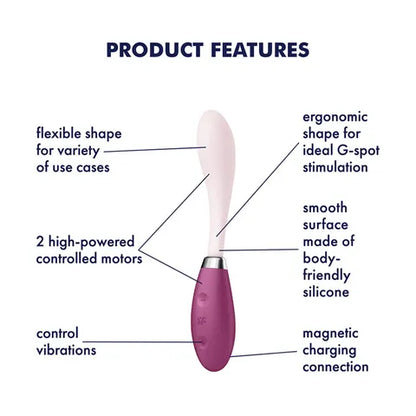 Satisfyer G-Spot Flex 3 Vibrator - Grey