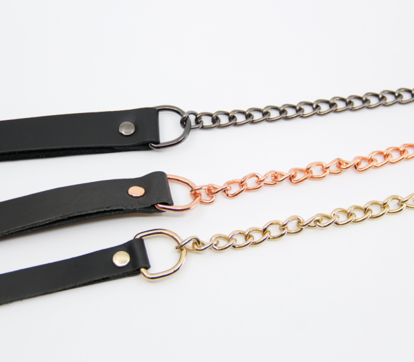 Lea048 Leather & Chain Lead