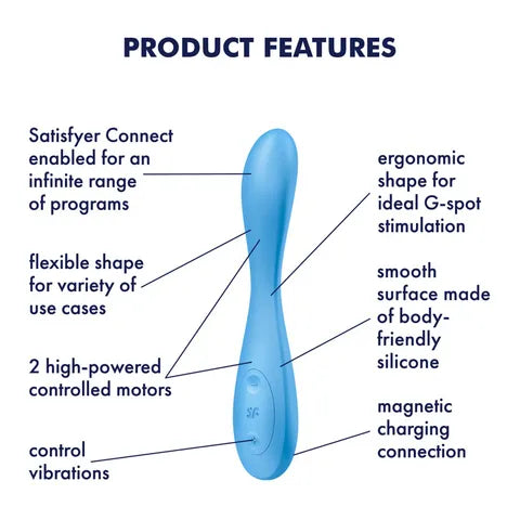 Satisfyer G-Spot Flex 4 Vibrator Blue App Control