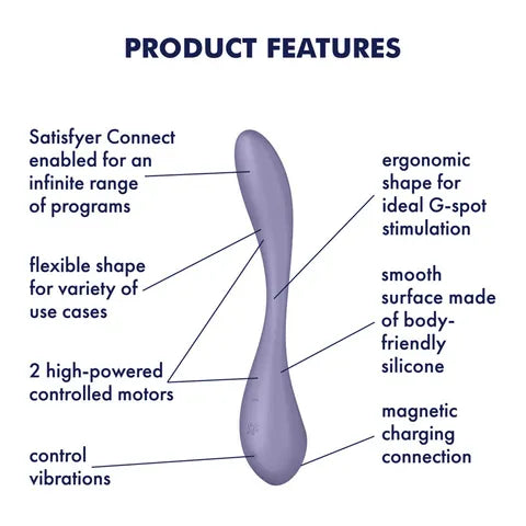Satisfyer G-Spot Flex 5 - Lilac App Control Multivibrator