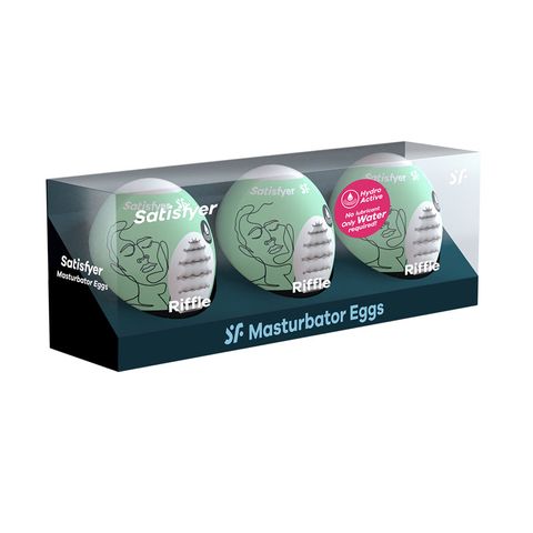 Satisfyer Masturbator Eggs 3-Pack - Riffle