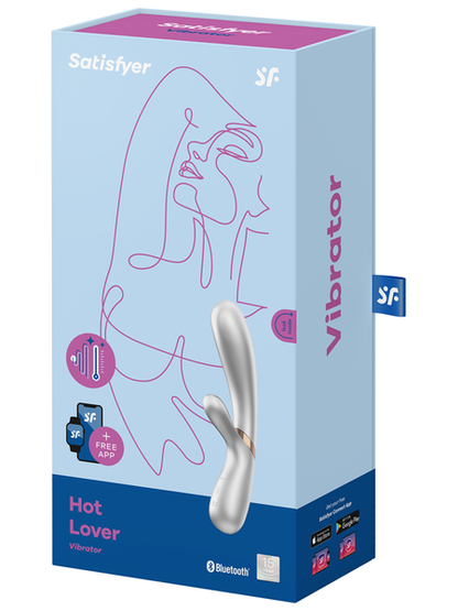 Satisfyer Hot Lover Silver/Champagne Incl. Bluetooth And App Rabbit Vibrator