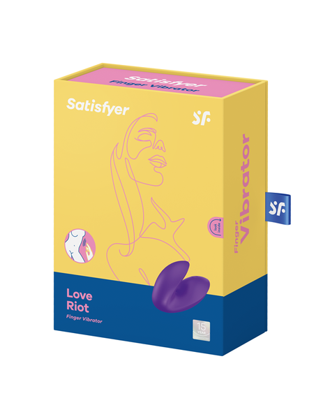 Satisfyer Love Riot Finger Vibrator Stimulator - Pink