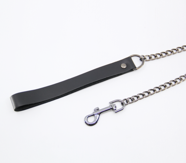 Lea048 Leather & Chain Lead