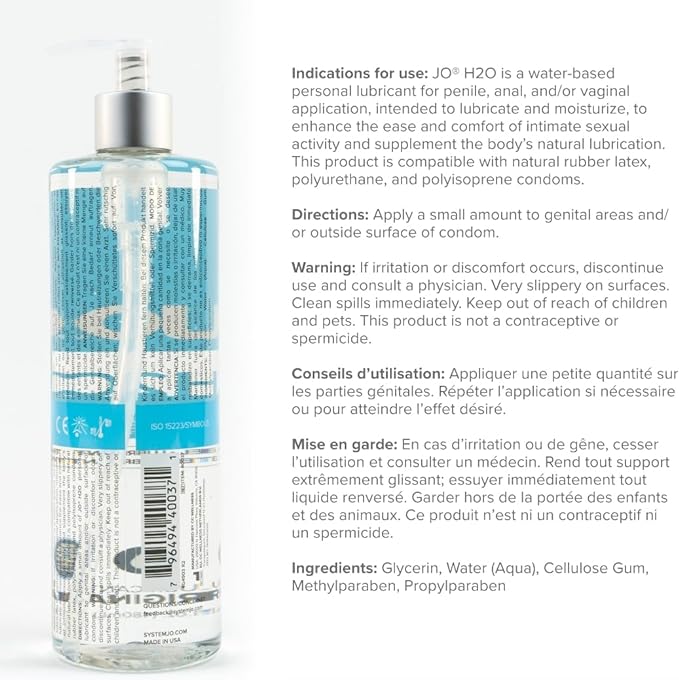 JO H2O Personal Lube 480ml