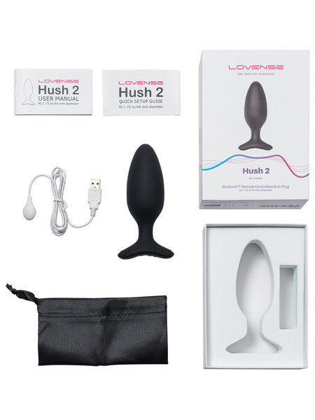 Hush 2 By Lovense Vibrating Butt Plug - 1.75