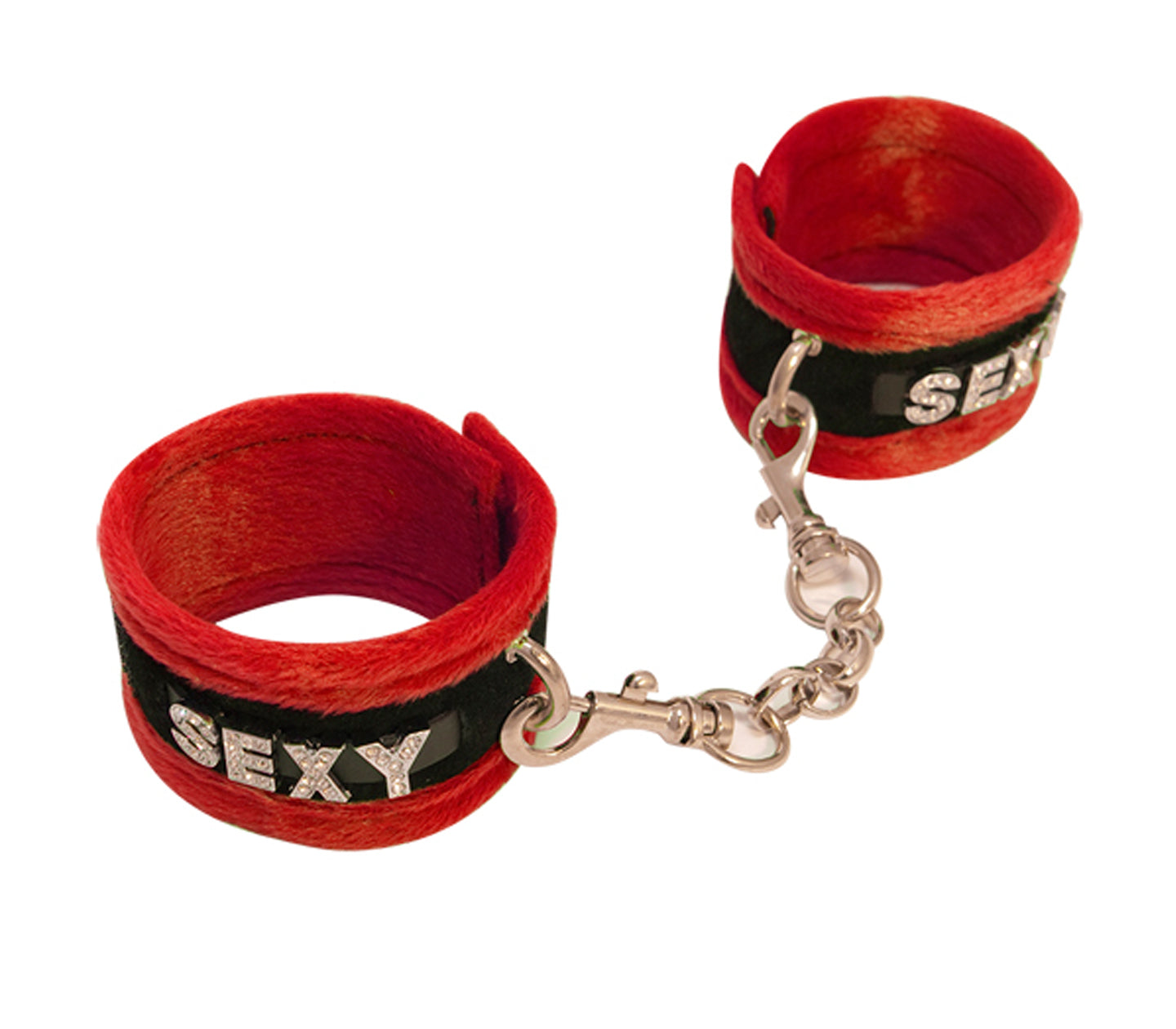 Han016A Fluffy Diamante Sexy Wrist Restraints