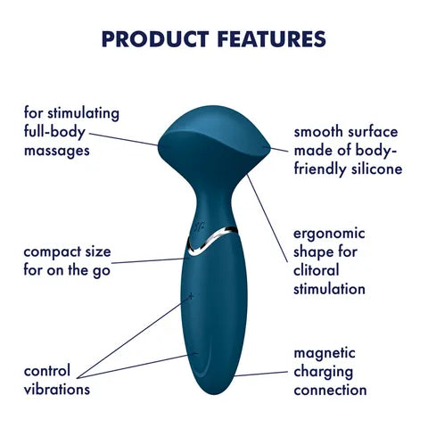 Satisfyer Mini Wand-er Vibrator - Grey