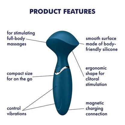 Satisfyer Mini Wand-er Vibrator - Grey