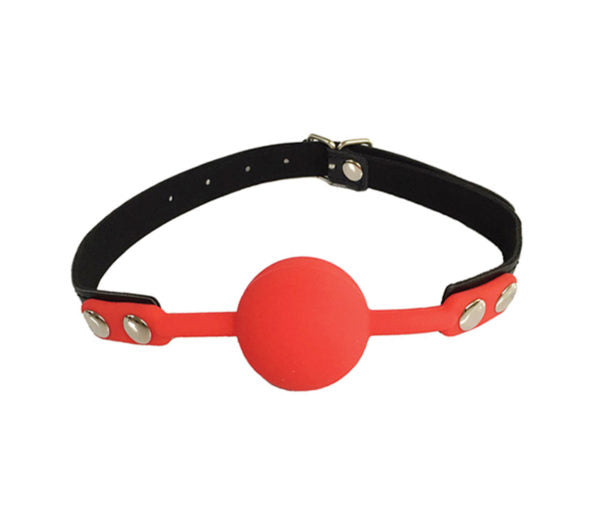 Gag006 Faux Leather Gag With Silicone Ball