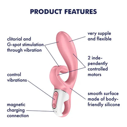 Satisfyer Hug Me Rabbit Vibe App Control - Turquoise