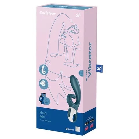 Satisfyer Hug Me Rabbit Vibe App Control - Turquoise