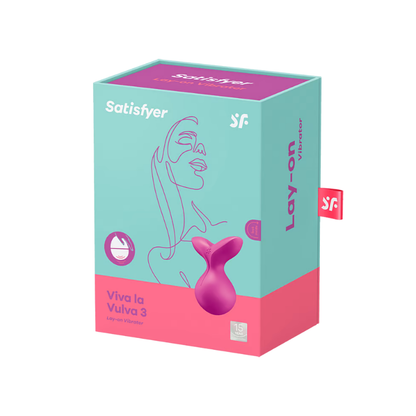 Satisfyer Viva La Vulva 3 Vibrator Stimulator - Violet