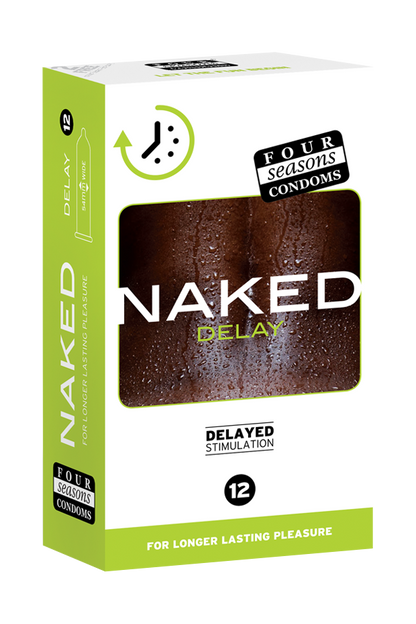 Four Seasons Naked Delay - Ultra Thin Condoms - 12 Pack