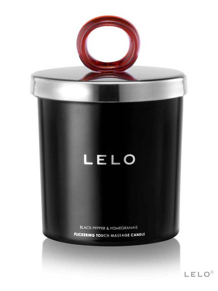 Lelo Massage Candle All Natural Soy Wax Luxurious Softening Long Lasting Oil - Black Pepper And Pomegranate