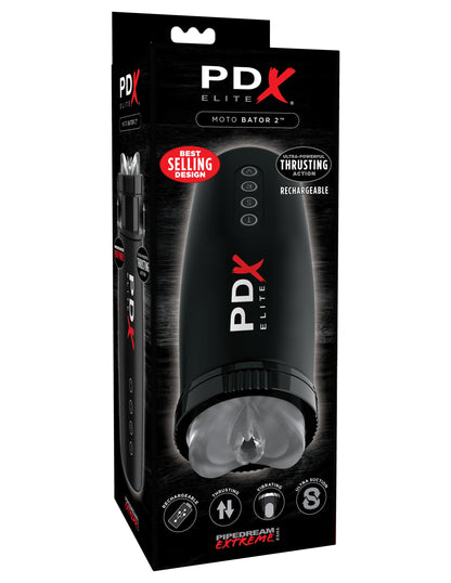 Pipedream Extreme Toyz Elite Motobator 2 - Black USB Rechargeable Powered Masturbator