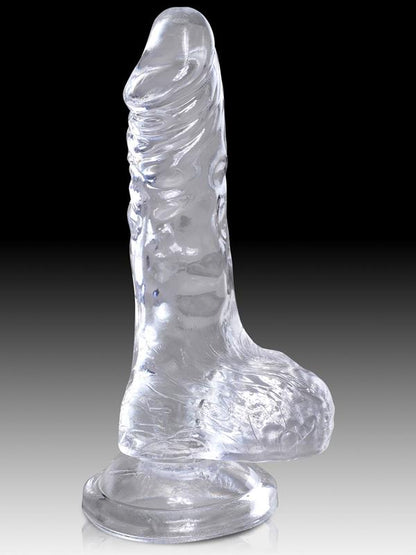 King Cock Clear 7'' Cock with Balls