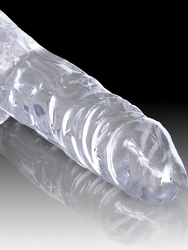 King Cock Clear 7'' Cock with Balls